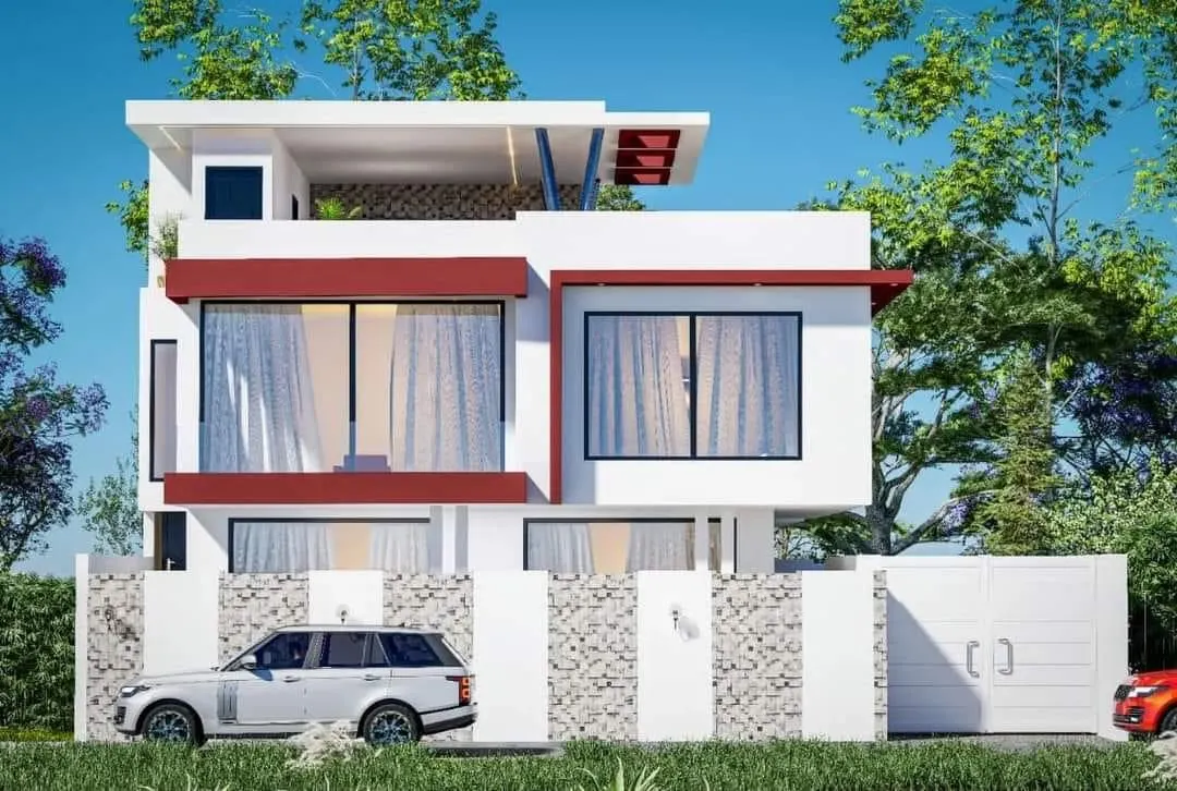 Villa triplex 6 pièces avec piscine — Riviera 4 M'Badon