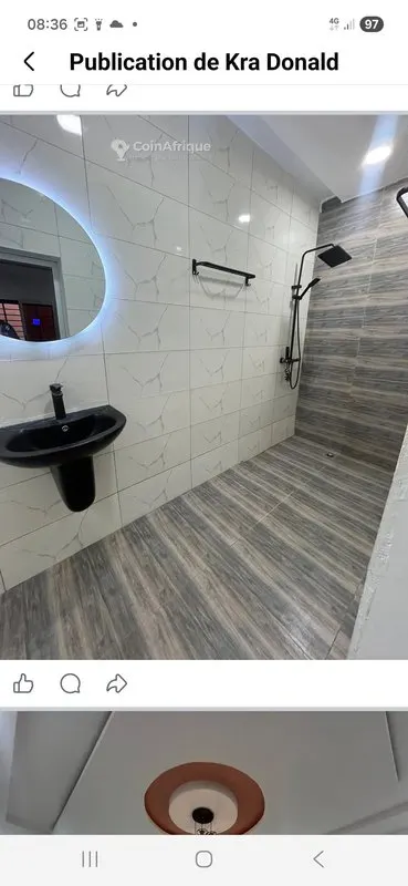 Villa basse avec fondation duplex — Bingerville