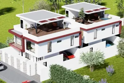 Villa triplex 6 pièces avec piscine — Riviera 4 M'Badon