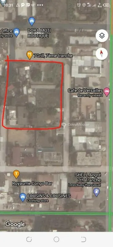 Terrain 1800 m² bien placé — Angré 7ème